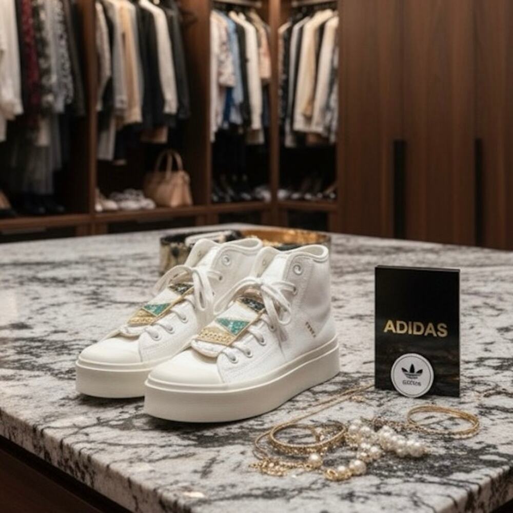 Adidas Nizza Bonega Mid Platform Shoes Sz. 9